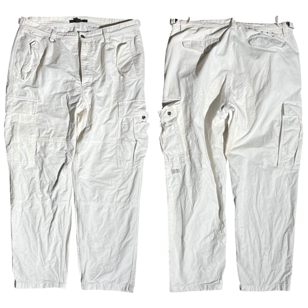 Ksubi White Cargo Utility Pants